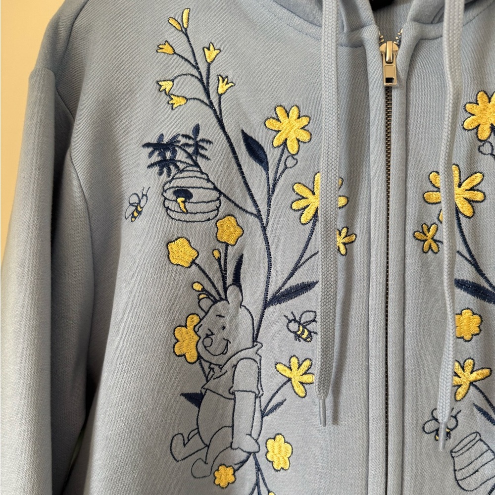 NEW Disney Winnie the Pooh Light Blue Hoodie